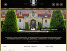 Tablet Screenshot of hotelhubertus.cz