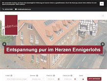 Tablet Screenshot of hotelhubertus.de